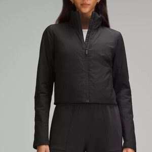 Lululemon SoftMatte Insulated Black Cropped Jacket